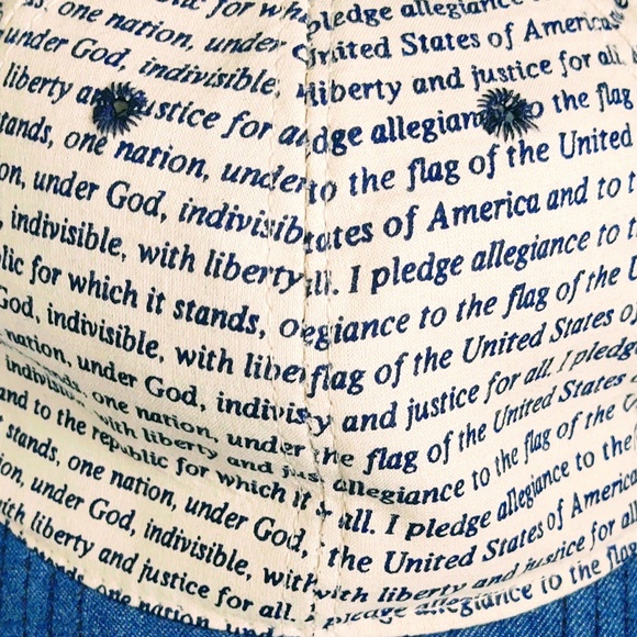 NWOT UNISEX LIGHTWEIGHT COTTON FOXTROT PLEDGE OF ALLEGIANCE HAT/DENIM BILL - Picture 3 of 6